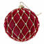 Burgundy Flocked Ornament, 3"