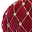 Burgundy Flocked Ornament, 3"