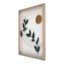 Soul Searcher Glass Framed Peaking Moon Print Wall Art, 16x20