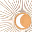 Soul Searcher Sun & Moon Metal Wall Art, 16"