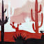 Soul Searcher Glass Framed Desert Sierra Print Wall Art, 17"