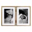 2-Openings Champagne Aluminum Tabletop Photo Frame, 5x7