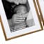 2-Openings Champagne Aluminum Tabletop Photo Frame, 5x7