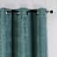 Green Textured Jacquard Light Filtering Grommet Curtain Panel, 84"