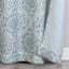 Green Medallion Light Filtering Grommet Curtain Panel, 84"