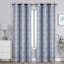 Blue Medallion Light Filtering Grommet Curtain Panel, 84"