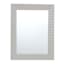 Light Grey Ripple Mirror, 22x28