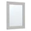Light Grey Ripple Mirror, 22x28