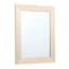 22X28 Metallic Basket Weave Mirror