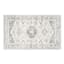 Charlotte Ivory & Blue Tahari Center Medallion Accent Rug, 24x44