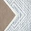 Charlotte Ivory & Blue Tahari Diamond Accent Rug, 24x44