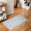 Charlotte Ivory & Blue Tahari Diamond Accent Rug, 24x44