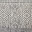 Charlotte Ivory & Dark Grey Tahari Diamond Accent Rug, 24x44