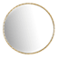 24D Gold Twisted Metal Round Mirror