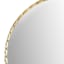 24D Gold Twisted Metal Round Mirror