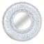 5-Piece White Ornate Embossed Mirror Set
