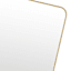 Aluminum Rectangle Gold Mirror, 24x36