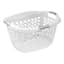 Home Logic 1.75 Bu Hip Hugger Laundry Basket Clear