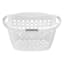 Home Logic 1.75 Bu Hip Hugger Laundry Basket Clear