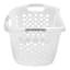 Home Logic 1.75 Bu Hip Hugger Laundry Basket Clear