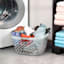 Home Logic 1.75 Bu Hip Hugger Laundry Basket Clear