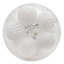 50-Count White Glittered Mix Shatterproof Ornaments
