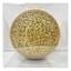 1-Count Large Gold Glittered Shatterproof Ornament, 7.7"