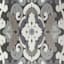 Arrington Grey & White Medallion Runner, 2x5