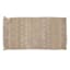 Found & Fable Tan Woven Fringe Bath Rug, 20x32