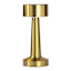 Gold Metal Touch Portable Rechargeable Lamp, 8.5"
