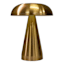 Gold Mushroom Metal Touch Portable Rechargeable Lamp, 8"
