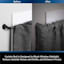 Sunzero 5/8" Black Wrap Curtain Rod, 28-48"