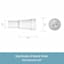 Rogers 5/8" Tension Curtain Rod, 28-48"