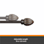 Bailey 5/8" Bronze Oil Decorative Fast Fit Curtain Rod, 66-120"