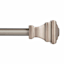 Milton 5/8" Pewter Fast Fit Curtain Rod, 66-120"