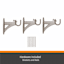 Milton 5/8" Pewter Fast Fit Curtain Rod, 66-120"