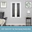 Mason 1/2" Nickel Tension Curtain Rod, 28-48"