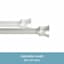 Mason 1/2" Nickel Tension Curtain Rod, 28-48"