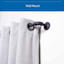 Sunzero Bronn 3/4" Black Decorative Curtain Rod, 36-66"