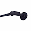 Sunzero Bronn 3/4" Black Decorative Curtain Rod, 66-120"