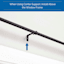 Sunzero Bronn 3/4" Black Decorative Curtain Rod, 66-120"