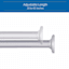 Sunzero 5/8" Silver Tension Curtain Rod, 28-60"
