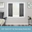 Nicholas 5/8" Nickel Tension Curtain Rod, 48-84"
