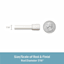 7/16" White Spring Curtain Rod, 28-48"