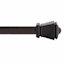 Amelia 7/16" Black Curtain Rod, 28-48"