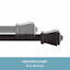 Amelia 7/16" Black Curtain Rod, 28-48"