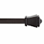 Amelia 7/16" Black Curtain Rod, 48-84"