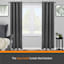 Waverly 3/4" Black Fast Fit Curtain Rod, 42-120"