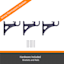 Waverly 3/4" Black Fast Fit Curtain Rod, 42-120"