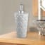 Providence White Quilted Stud Soap Dispenser, 8"